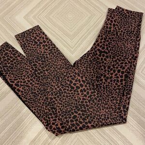 Beach Riot Light Brown and Black Leopard High Waist Leggings